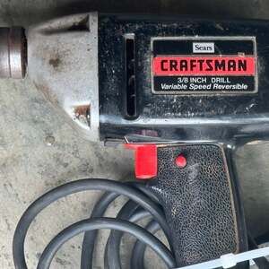 Vintage Sears Craftsman 3/8" Corded Electric Drill Reversible